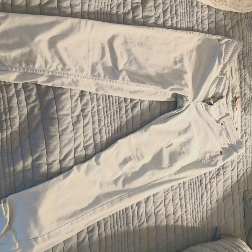 Size 6 pale green ankle skinny jeans